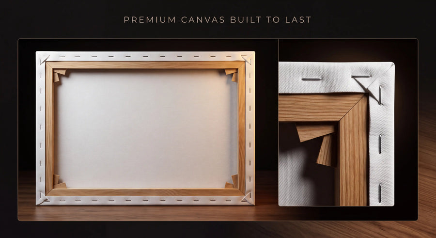 HAND-STRETCHED CANVAS